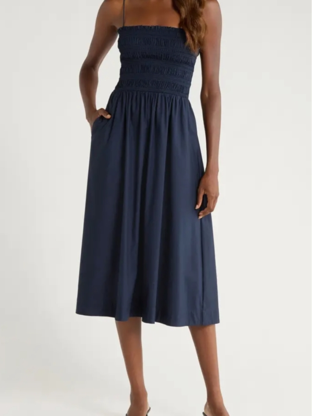 Reformation Kerrie Smocked Cotton Blend Sundress - Size 4